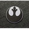 Rebel Alliance Black Embroidered Iron on Patch. Size 75mm in Diameter.