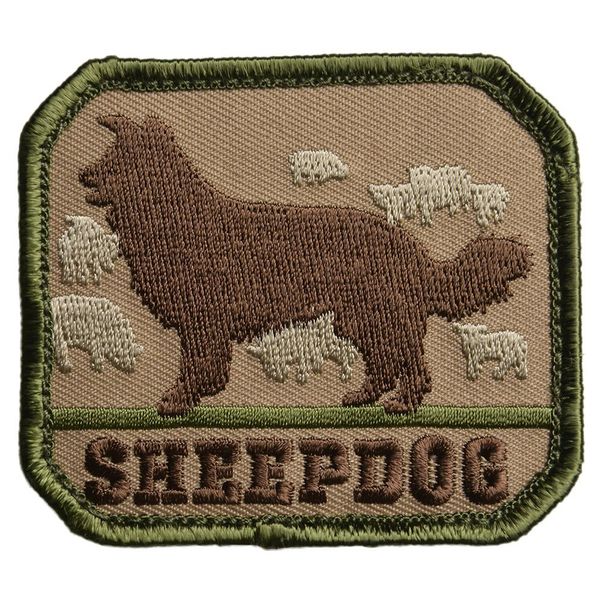MIL-SPEC MONKEY Military Patch Sheepdog Velcro Included, Multicam