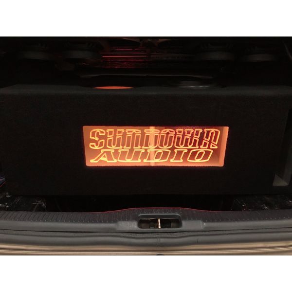 Sound Authority Plexiglass- 3/4" X 18 X 6.5" Engraved Acrylic Window For Sub Box