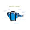 PlayaPup Dog Life Jacket, Large, Peoni (Turtle)