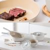 Neoflam Vulcan Ivory 6pc Cookware Set, Nonstick Ceramic Coating, Induction Ready