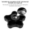 JIEYAO 10 Pcs 5/16" 18 Female Thread 5 Star Knobs, Plastic T Knobs, Clamping Knobs for T Track Bolts Jig Knobs Thumb Screw Threaded Knobs Hardware Nuts Accessories for Woodworking Jigs & Fixtures