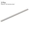 sourcing map 2Pcs M10 x 250mm Fully Threaded Rod 304 Stainless Steel Right Hand Threads