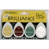 Brilliance Dew Drop 4 Color Set BD-403 Hanko Ink Wedding Tree, Etc