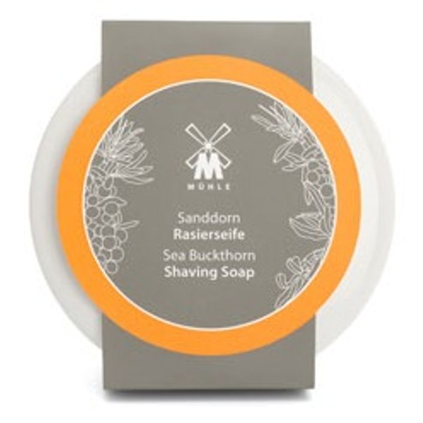 Mullet Shaving Soap &amp; Porcelain Bowl Sea Buckthorn