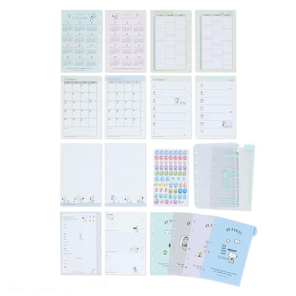Sanrio Snoopy 2024 704385 Personal Organizer Refill Set