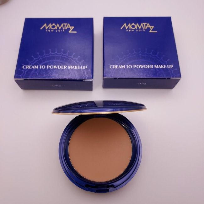 LOT OF 2 Momtaz New York Cream To Powder Make-Up Foundation WARM TOAST NIB