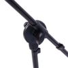 Lightweight Foldable Microphone Tripod Boom Stand Mount with 2 Mic Clip Holders