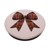 Coquette Bow Chocolate Candy Bar Pattern Girl Mom PopSockets Adhesive PopGrip