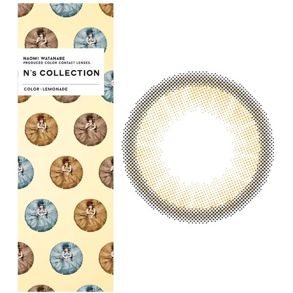 N's Collection N's Collection One Day UV 10pcs Produced by Naomi Watanabe Color Contacts [Lemonade] ±0.00