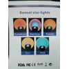 Light Projector Sunset Lamp with Bluetooth Music Speaker, Star Projector w/LED