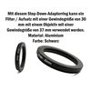 System-S Lens Adapter 37mm Thread to 30mm Step Down Ring in Black for Filter
