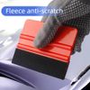 Professional Window Tint Application Kit Profession Car Wrap Kit with 2PCS Felt Squeegee and Felt Replacements,Positioning Tools