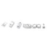 13Pcs Chrome Hand Control Switch Housing Cap Button Cover For Harley Road Glide