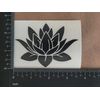 Lotus Decal 4 Pack: Assorted Lotus Flowers (Black, Small ~3.5")
