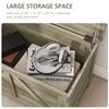 19" Farmhouse Storage Chest Organizer, Gray
