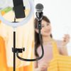 Microphone Stand Black Adjustable height 360�� swivel Microphone Stand w/ Clip