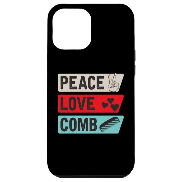 iPhone 14 Plus Peace Love Comb Musical Instrument Comb Harmonica Instrument Smartphone Case