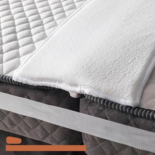 BEDIA 8 Inch Wide Bed Bridge Twin to King Converter Kit | Split King Gap Filler for Adjustable beds | Non-Slip Design, Good for Twin Beds 8 Wide 75 Long