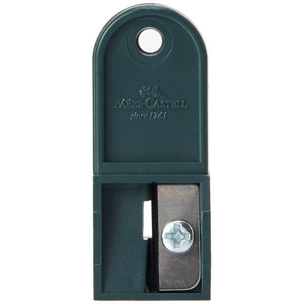 SG Education F184100 Faber Clutch Pencil Sharpener - dark green