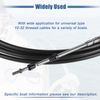 Universal Piece of 2 Throttle Shift Control Remote Box Cable  3300/33C Black