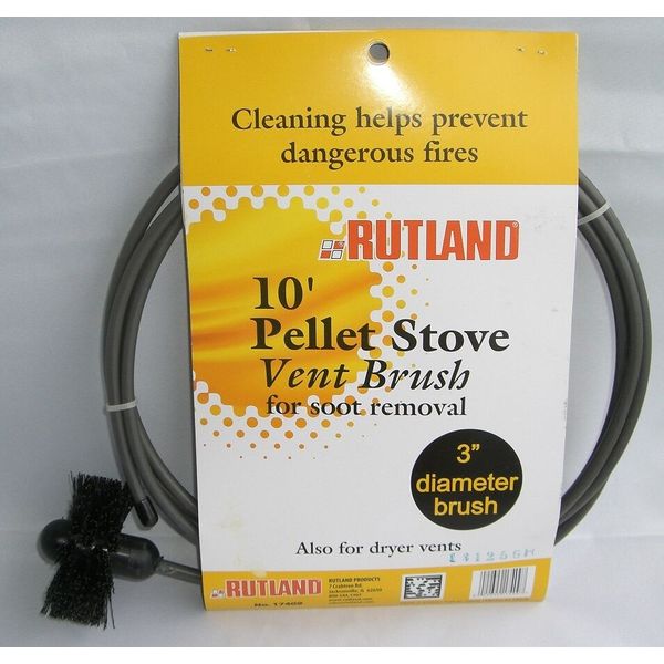 RUTLAND Pellet Vent/Dryer Vent Brush with Handle NEW! FREE USA SHIPPING! #17409