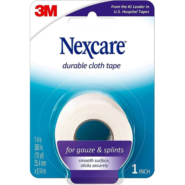 Nexcare Durapore Durable Cloth Tape 1 Inch X 10 Yards, 791-1PK