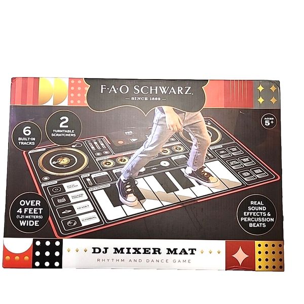 FAO Schwarz DJ Mixer Mat Mix Your Own Beats Compose Your Own Music 2 Player Game