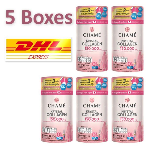 5 X Chame Krystal Collagen Nourish Skin Bones Joints Nails Hair Rejuvenation