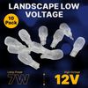 10 Pack Clear T5 12 Volt 7 Watt Low Voltage Landscape Bulb Wedge Push Base