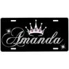 Princess Crown Personalized Front License Plate