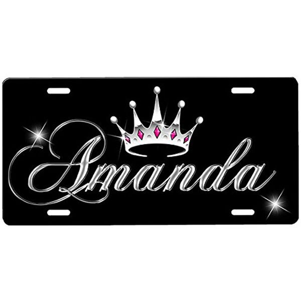 Princess Crown Personalized Front License Plate