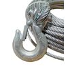 1/4" x 100' Winch Cable Rope with 1/4" Self-Locking Hook, Breaking Load 7,000lbs