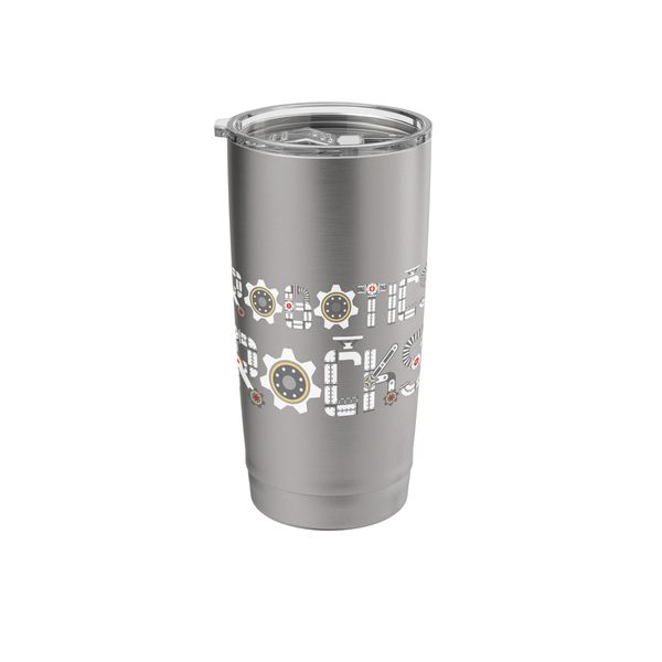 Robotics Rocks - Cyborg Engineer Engineering Robot Builder Stainless Steel Insulated Tumbler