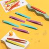 16 Pieces Slanted Tweezers, Eyebrow Slanted Tip Tweezers Precision Stainless Steel Eyebrow Tweezers for Eyebrows, Ingrown Hair, Facial Hair and Lash Extension (Orange, Purple, Blue, Yellow)