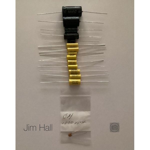 RCA MODEL 7HF5 RECORD PLAYER AMPLIFIER AMP CAPACITOR KIT