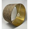 Leopard Animal Print Brushed Gold Drum Lampshade