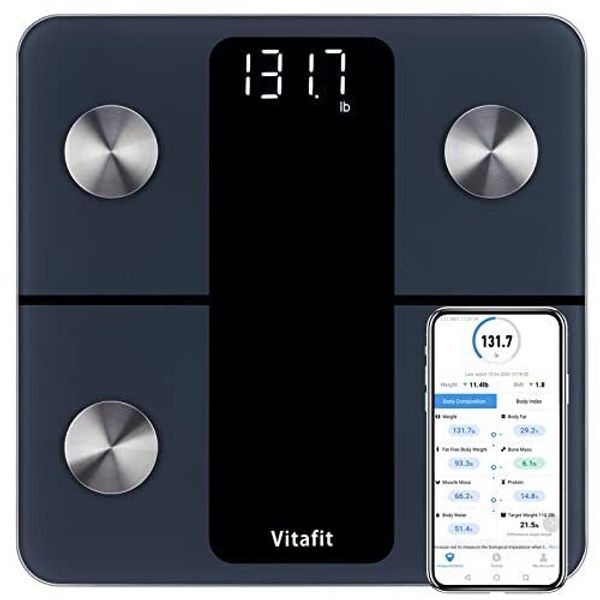 Smart Bathroom Scale for Body Weight and Fat, Weighing Smart Scale