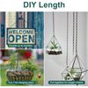 6PCS Hanging Chains with S Hooks 24.2IN Long Small Chains with Clips Metal Chain