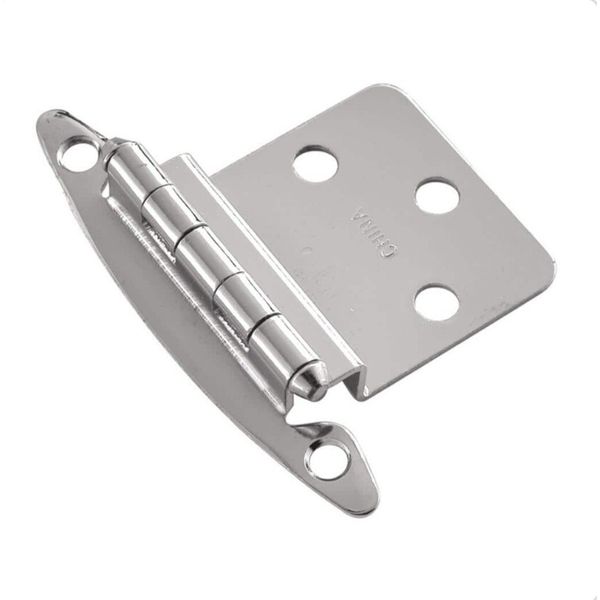 10 Pair Chrome P140-26 Hickory Surface Mount 3/8" Offset Cabinet Hinges