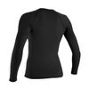 O'Neill Wetsuits Women's Basic Skins Long Sleeve Rash Guard -Black, X-Large