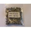 2.5mm CORD END BOOTLACE FERRULE TERMINALS (GREY FOR 2.5mm cable) 100 PACK
