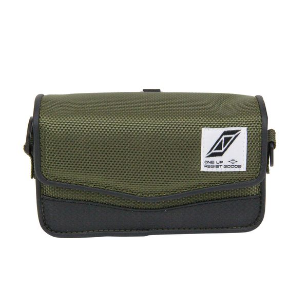 SK11 ONE UP ASSIST GOODS SO-EC-S Electronic Cigarette Case, Horizontal Type, Work, Olive, Polyester, Carabiner Included