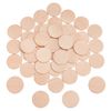 NBEADS 50 Pcs Beech Wooden Round Pieces, 5cm Unfinished Wood Circles Round Slices Wooden Cutouts Ornaments for DIY Crafts Painting Wedding and Home Decoration, 3.2mm Thick