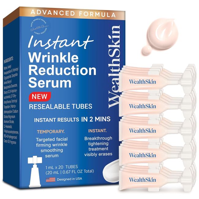 Instant Wrinkle Reduction Anti-Aging Serum: Under Eye Cream for Dark Circles and Puffiness, Firms and Lifts Instantly Reduce Appearance of Wrinkles in 2 Minute(20Tubes) (20Tubes)