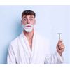 SAFETY RAZOR STAINLESS STEEL + 5 DOUBLE EDGE REPLACEMENT SHAVING BLADES