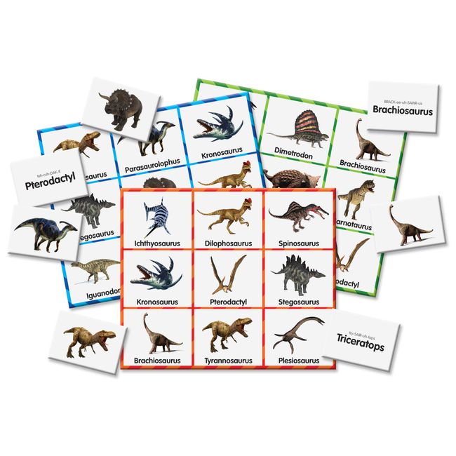 The Learning Journey: Match It! Bingo - Dinosaurs - Sight Word Bingo - Award Winning Toys