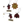 AGD Spring Summer Decor - Prim Bee Butterfly Ladybug Sun Ornaments 8pc Set