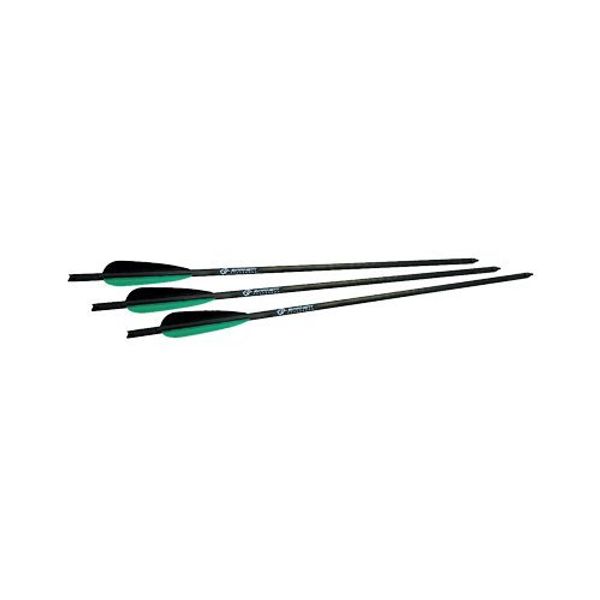 Barnett Outdoors Carbon Crossbow Arrows 5-Pack, Lightweight Hunting Bolts with Half-Moon Nock and Field Points, 22"