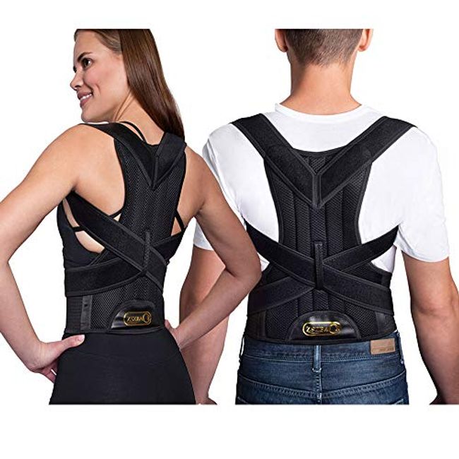 Back Support Belts Posture Corrector Back Brace for men and women Improve  Bad Posture and Back Pain(L) 